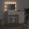 vidaXL Toaletný stolík 2 ks Biela 40 x 41 x 75 cm Kompozitné drevo