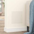 vidaXL Prístupové dosky 2 ks Biela 20 x 20 cm ABS plast