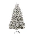 vidaXL Umelý Sklápací Vianočný Stromček 300 LED Zelená a biela 270 cm