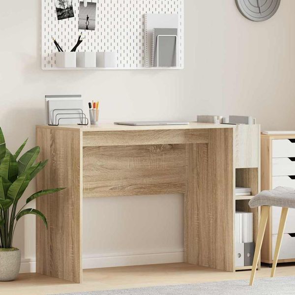 vidaXL Stôl Sonoma dub 109 x 50 x 78 cm Kompozitné drevo