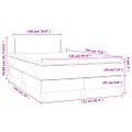 vidaXL Boxspring posteľ s matracom modrá 120x190 cm látka