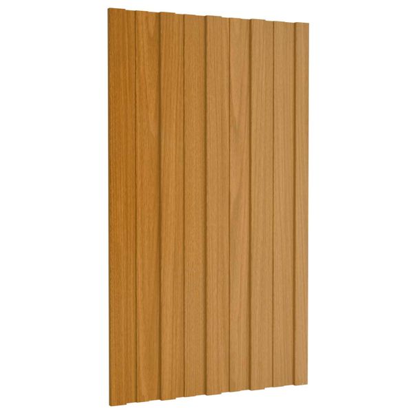 vidaXL Strešný panel 12 pcs Prírodná 80 x 45 cm Pozinkovaná oceľ