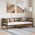 vidaXL Denná posteľ medovohnedá masívna borovica 90x200 cm