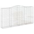 vidaXL Oblúkový gabionový kôš 3 ks 400x50x200/220cm pozinkované železo
