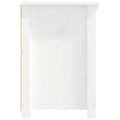 vidaXL TV skrinka biela 114x35x52 cm masívna borovica