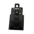 Prepínač kolískový RS601 2pol./2pin ON-OFF 250V/6A čierny