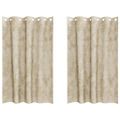 vidaXL Sametové závesy 2 ks Krémová 175 x 140 cm Zamat
