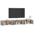 vidaXL Nástenné TV skrinky 3 ks sivé sonoma 100x34,5x40 cm