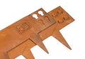 Záhradný obrubník G21 107,5 x 10 cm, Corten
