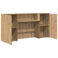 vidaXL Recepčný stôl dub artisan 200x50x103,5 cm kompozitné drevo