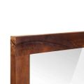 vidaXL Zrkadlo Obdĺžnikový Hnedá a Strieborná 50 x 2,5 x 70 cm