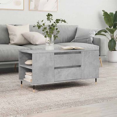 vidaXL Konferenčný stolík betónovosivý 102x44,5x50 cm kompozitné drevo