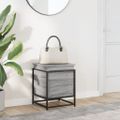 vidaXL Úložný box s vekom sivá sonoma 40x40x51,5 cm kompozitné drevo