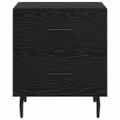 vidaXL Nočný stolík Čierny dub 40 x 35 x 47,5 cm Kompozitné drevo