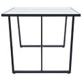 vidaXL 7-dielna jedálenská súprava tmavosivá umelá koža