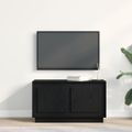 vidaXL TV skrinka 80 x 35 x 45 cm Čierny dub Kompozitné drevo