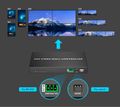 PremiumCord HDMI 1 vstup - 4 monitory, Video Wall controller, 8 zobrazovacích módů Rozbocovac, HDMI 1.4, 1× vstup, 4× výstup, FullHD, 60Hz, cerný