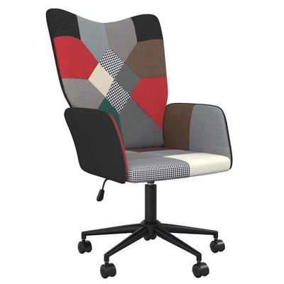 vidaXL Relaxačné kreslo patchwork látka
