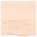 vidaXL Nástenná polica 60x60x(2-6) cm neošetrený dubový masív