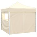 vidaXL Párty stan 291 x 291 x 315 cm Krémová Oxfordská látka