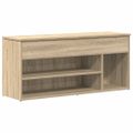 vidaXL lavica na topánky dub sonoma 102x30,5x45 cm umelé drevo