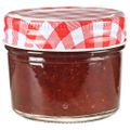 vidaXL Sklenené zaváracie poháre s bielo-červenými viečkami 48 ks 110 ml