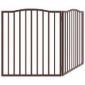 vidaXL Brána pre psa skladacia 2 panely 160 cm topoľové drevo