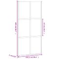 vidaXL Posuvné dvere biele 102,5x205 cm tvrdené sklo a hliník