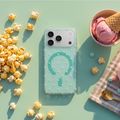 Bubble Dots Mag kryt pre iPhone 16 Pro Max 6,9" zelený