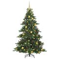 vidaXL Umelý Sklápací Vianočný Stromček Zelená 180 cm PVC a oceľ