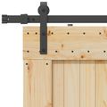 vidaXL Posuvné dvere NARVIK 100 x 210 cm (213,5 cm) Prírodná a čierna