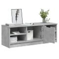 vidaXL TV stolík betónovo sivý 102x35,5x36,5 cm spracované drevo