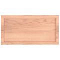 vidaXL Stolová doska bledohnedá 80x40x(2-4) cm ošetrený masívny dub