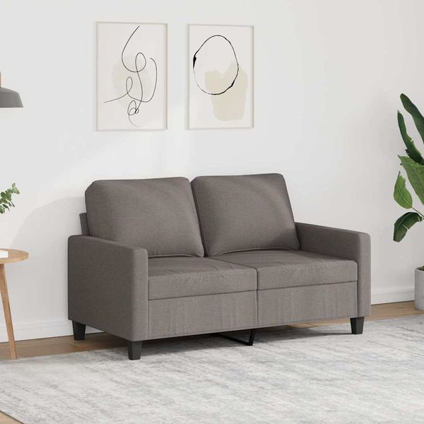 vidaXL 2-miestna pohovka sivohnedá 120 cm látka
