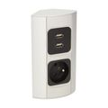 ORNO OR-AE-1310 Zásuvka rohová s USB