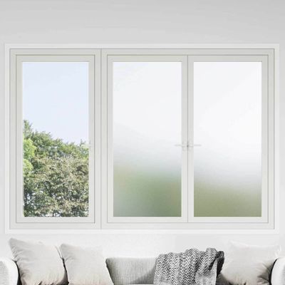 vidaXL Samolepiaca okenná fólia Frosted biela 60 x 1000 cm PVC