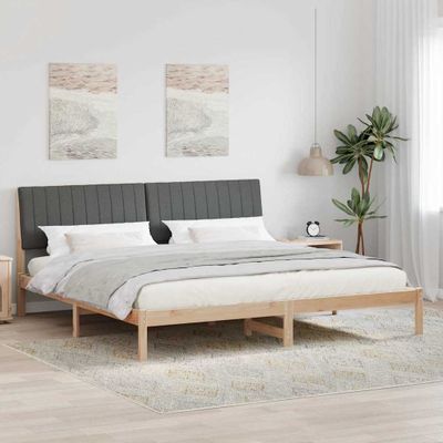 vidaXL Rám postele Hnedá 200 x 200 cm Masívne borovicové drevo
