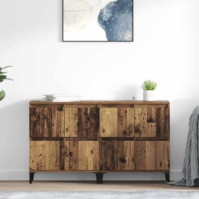 vidaXL Komody 2 pcs Staré drevo 60 x 35 x 70 cm Kompozitné drevo