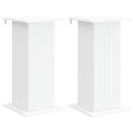 vidaXL Stojan na rastliny 2 ks Biela 30,5 x 30 x 60,5 cm