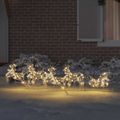 vidaXL LED Soby 5 ks 40 LED Zlatá 44 x 18 x 65,5 cm PET