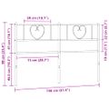 vidaXL Kovové náhradné čelo postele, biele 150cm