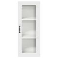 vidaXL Nástenný sklenený kabinet PORTO Biela 40 x 31 x 100 cm