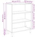 vidaXL Servírovacia skriňa Staré drevo 69,5 x 32,5 x 90 cm