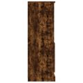 vidaXL Vysoká skrinka dymový dub 60x35,5x103,5 cm kompozitné drevo
