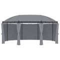 vidaXL Altánok so závesmi 520x349x255 cm, antracitový
