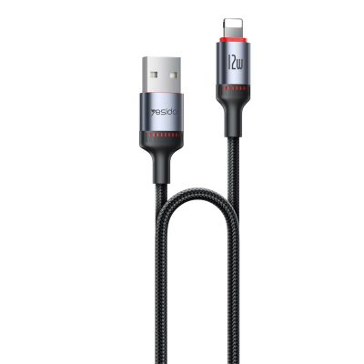 Yesido kábel CA129L 12W type-c/lightning 1,2m 2A čierny