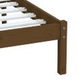 vidaXL Posteľný rám medový masívne drevo 75x190 cm malé jednolôžko