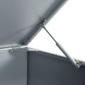 vidaXL Úložisko na 3 košov na kolieskach sivé 207x79x117 cm oceľ