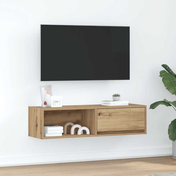 vidaXL TV skrinka Artisan Dub 100x31x25,5 cm Drevo