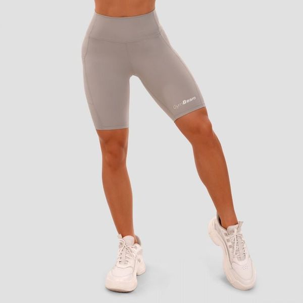 Dámske šortky Biker grey - GymBeam, veľkosť XL, veľkosť oblečenia XL